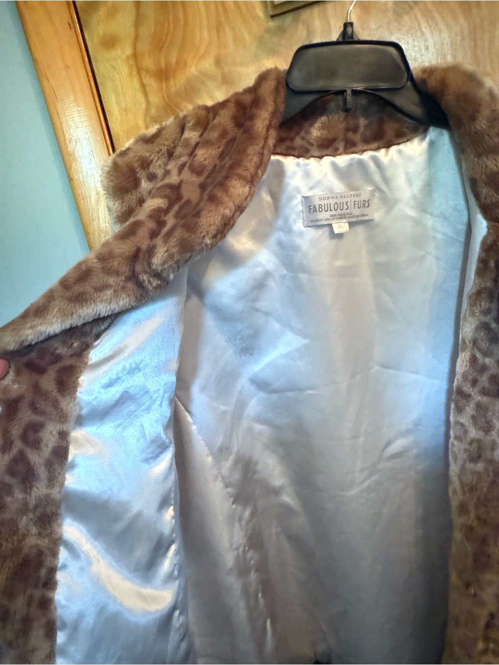 Donna Sawyers Fabulous Furs Women's Brown Leopard Faux Fur Vest size XL gorgeous - Picture 6 of 9